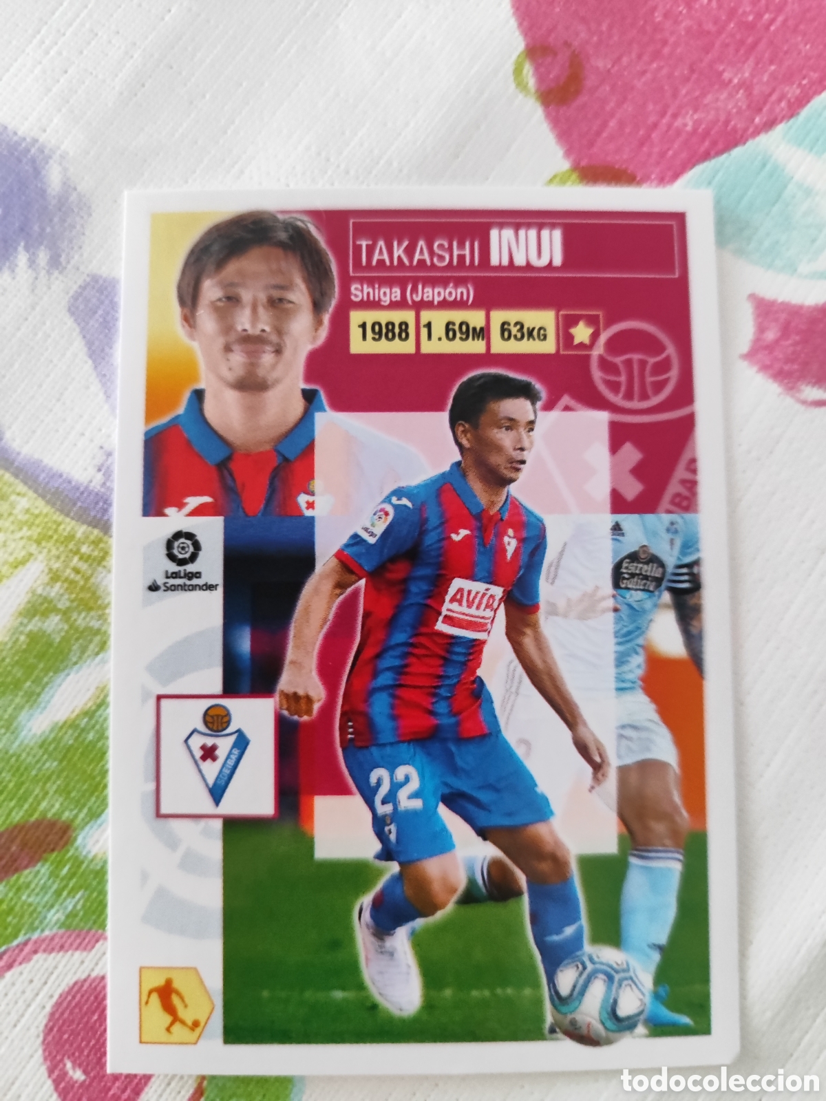 Fu&szlig;ball-Sticker: CROMO INUI EIBAR N&Uacute;MERO 13. LIGA ESTE 20/21.