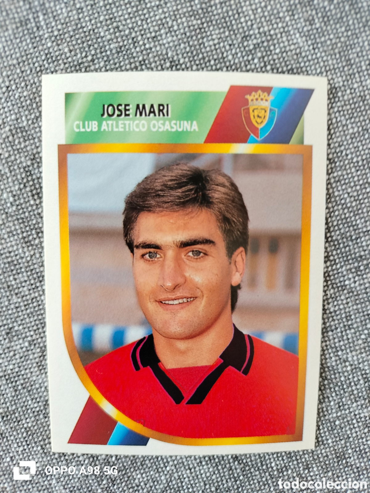 Cromos de F&uacute;tbol: Cromo Muy dif&iacute;cil Jose Mari Osasuna segunda divisi&oacute;n 94 95 1994 1995