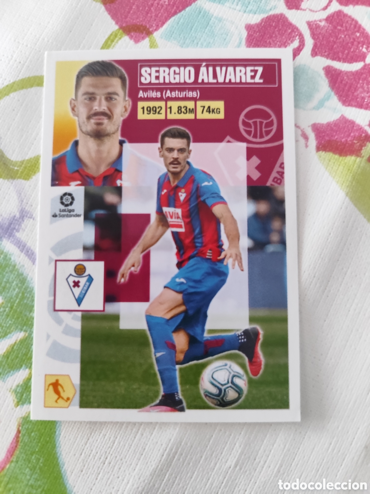 Fu&szlig;ball-Sticker: CROMO SERGIO &Aacute;LVAREZ EIBAR N&Uacute;MERO 11. LIGA ESTE 20/21.