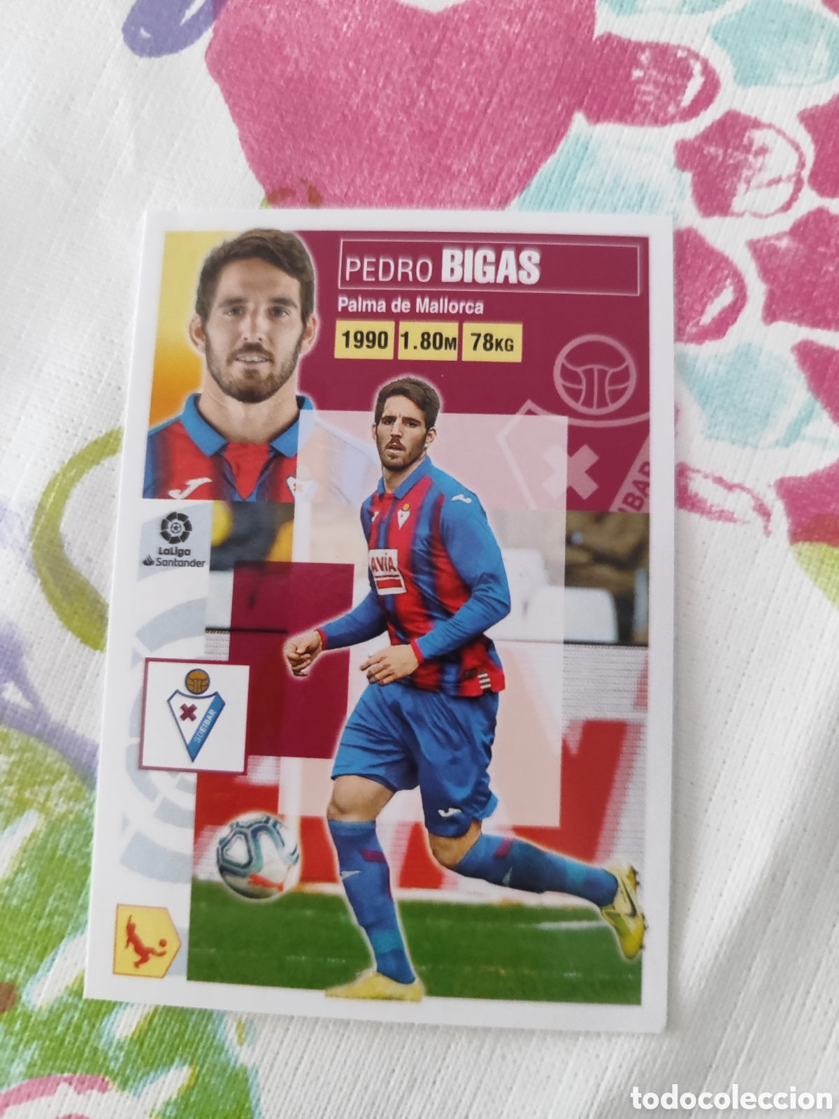 Fu&szlig;ball-Sticker: CROMO BIGAS EIBAR N&Uacute;MERO 8. LIGA ESTE 20/21.