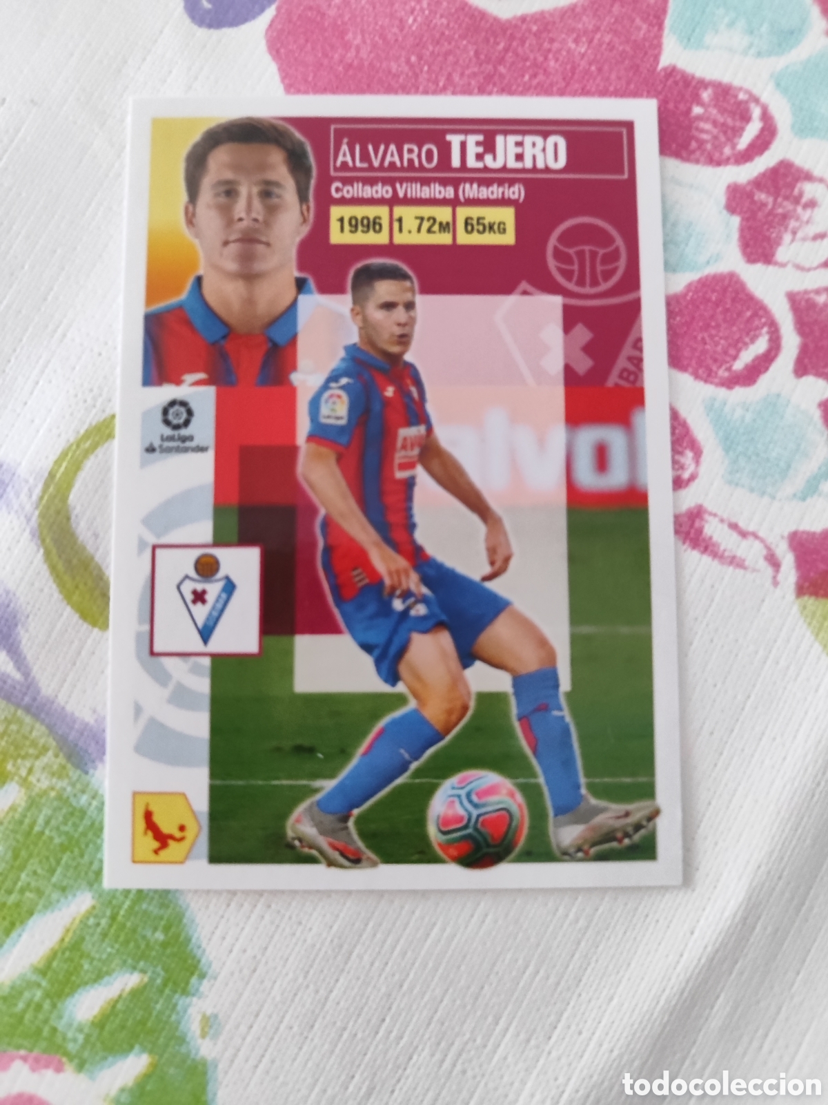 Fu&szlig;ball-Sticker: CROMO TEJERO EIBAR N&Uacute;MERO 4. LIGA ESTE 20/21.