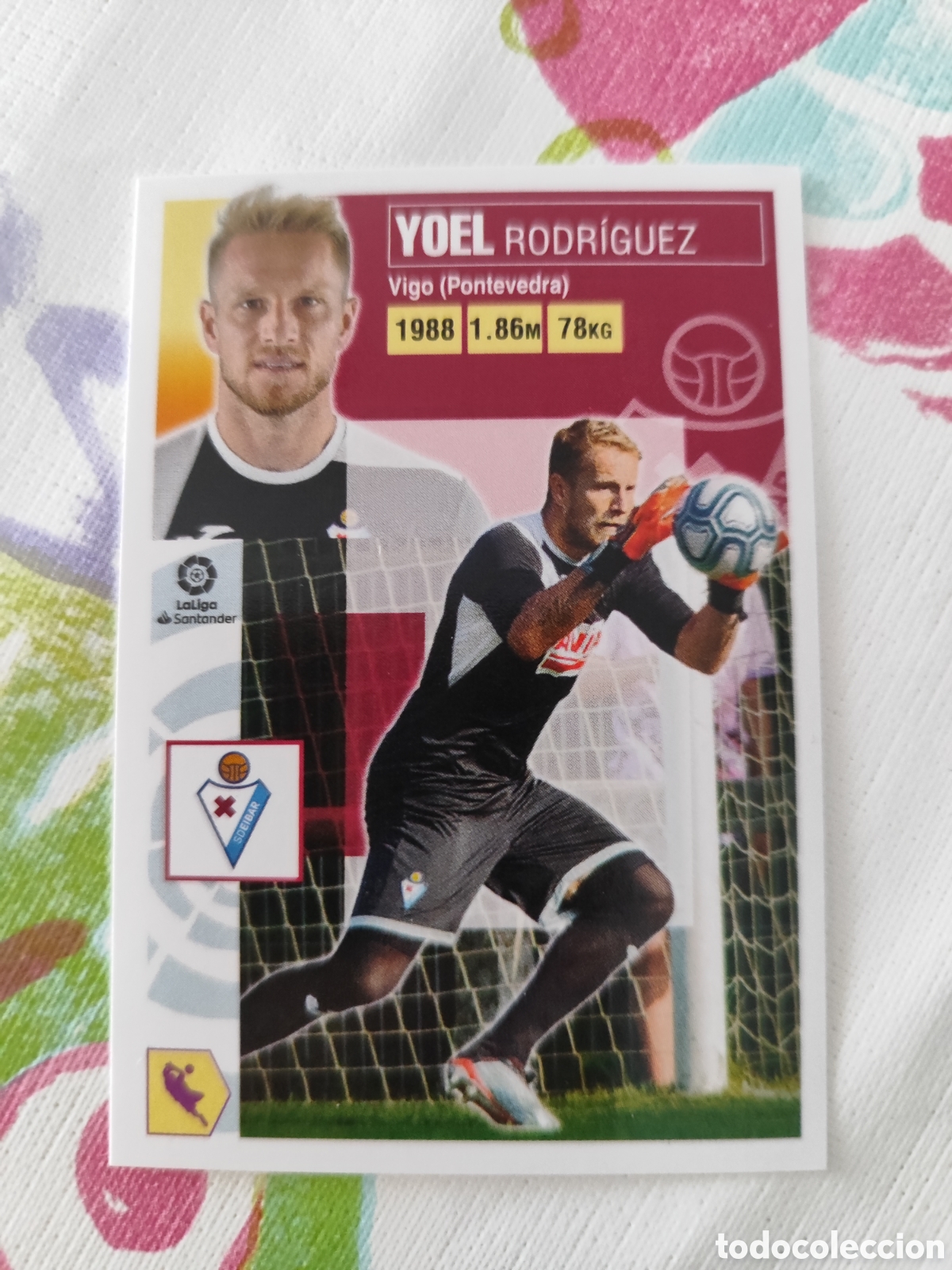 Fu&szlig;ball-Sticker: CROMO YOEL EIBAR N&Uacute;MERO 3. LIGA ESTE 20/21.
