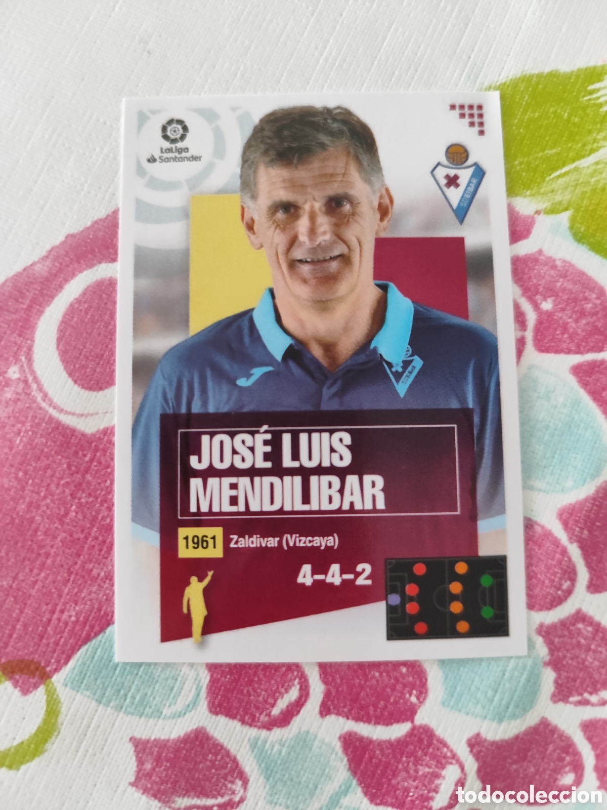 Cromos de Futebol: CROMO JOS&Eacute; LUIS MENDILIBAR EIBAR N&Uacute;MERO 1. LIGA ESTE 20/21.