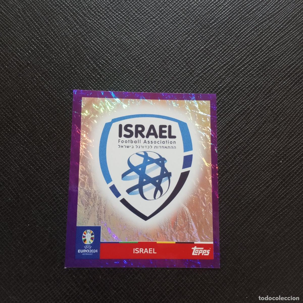 Cromos de Futebol: 1 ESCUDO ISRAEL TOPPS EUROCOPA ALEMANIA 2024 EURO 24 - SIN PEGAR - A178 PG442 PURPLE MORADO