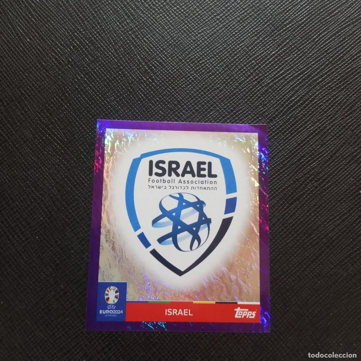 Cromos de Futebol: 1 ESCUDO ISRAEL TOPPS EUROCOPA ALEMANIA 2024 EURO 24 - SIN PEGAR - A178 PG451 PURPLE MORADO