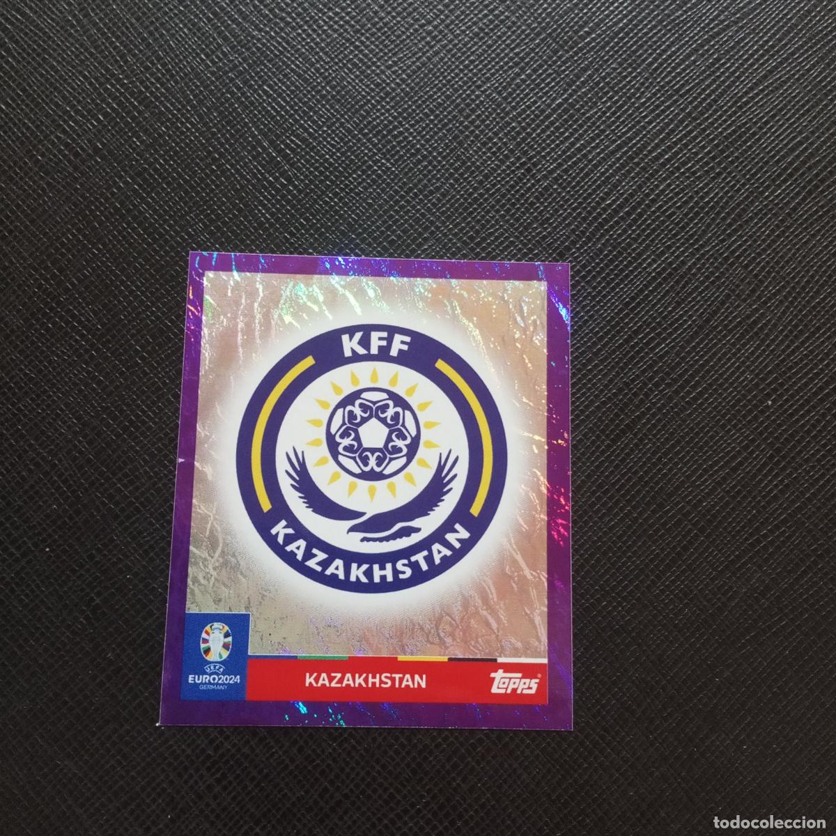 Cromos de Futebol: 1 ESCUDO KAZAKHSTAN TOPPS EUROCOPA ALEMANIA 2024 EURO 24 - SIN PEGAR - A178 PG460 PURPLE MORADO