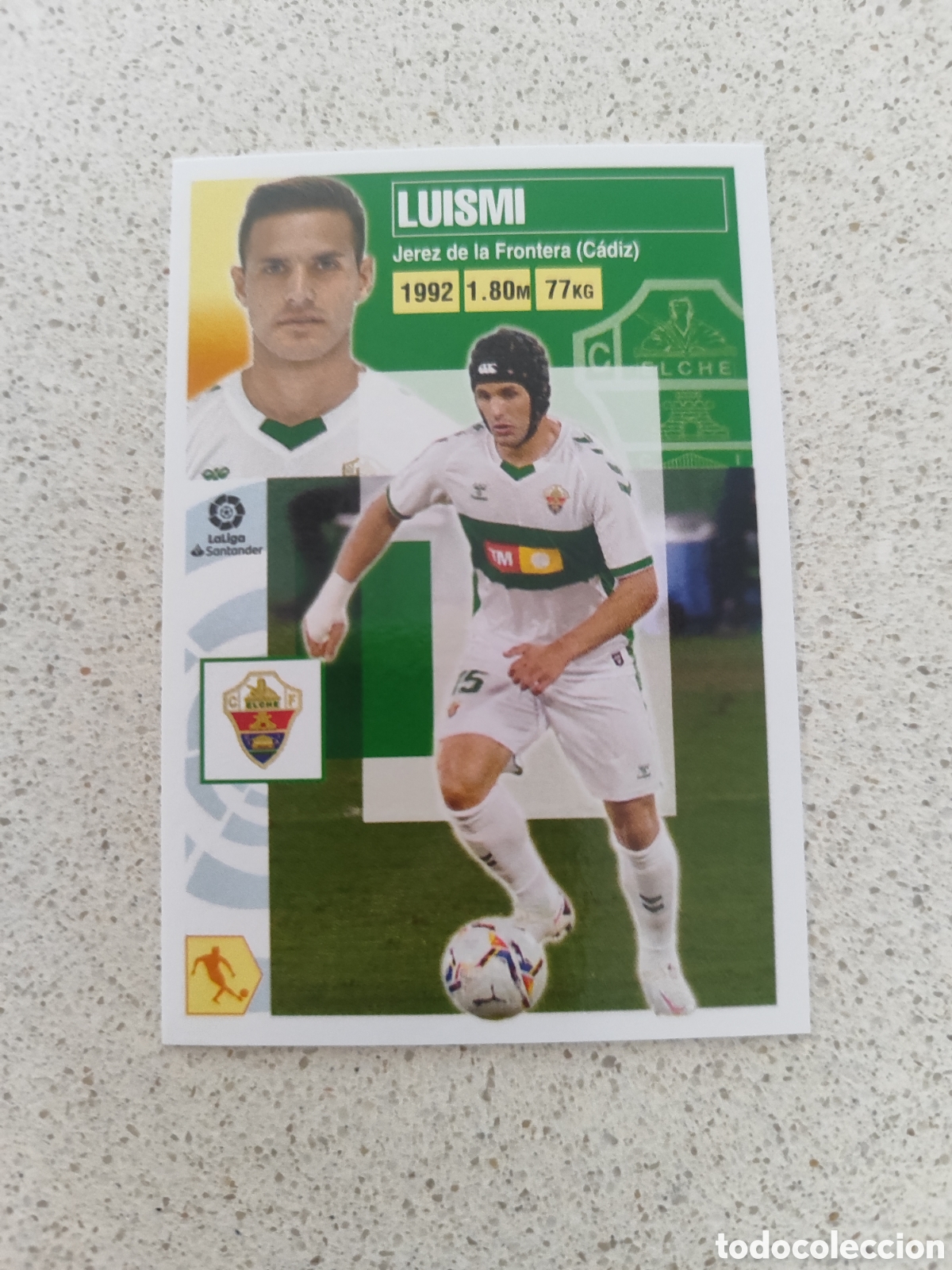 Cromos de f&uacute;tbol: CROMO LUISMI ELCHE N&Uacute;MERO 10 BIS COLOCA. LIGA ESTE 20/21. CUARTA EDICI&Oacute;N.