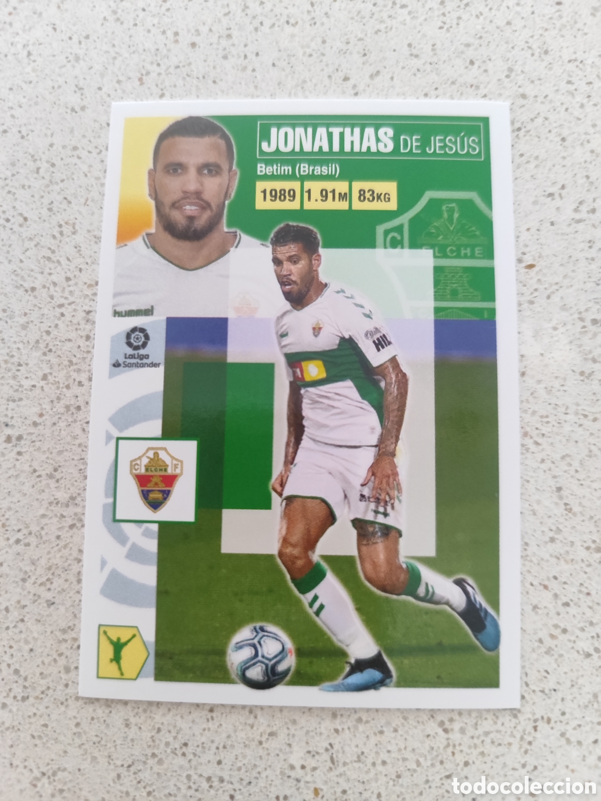 Figurine di Calcio: CROMO JONATHAS ELCHE N&Uacute;MERO 18. LIGA ESTE 20/21. SEGUNDA EDICI&Oacute;N.