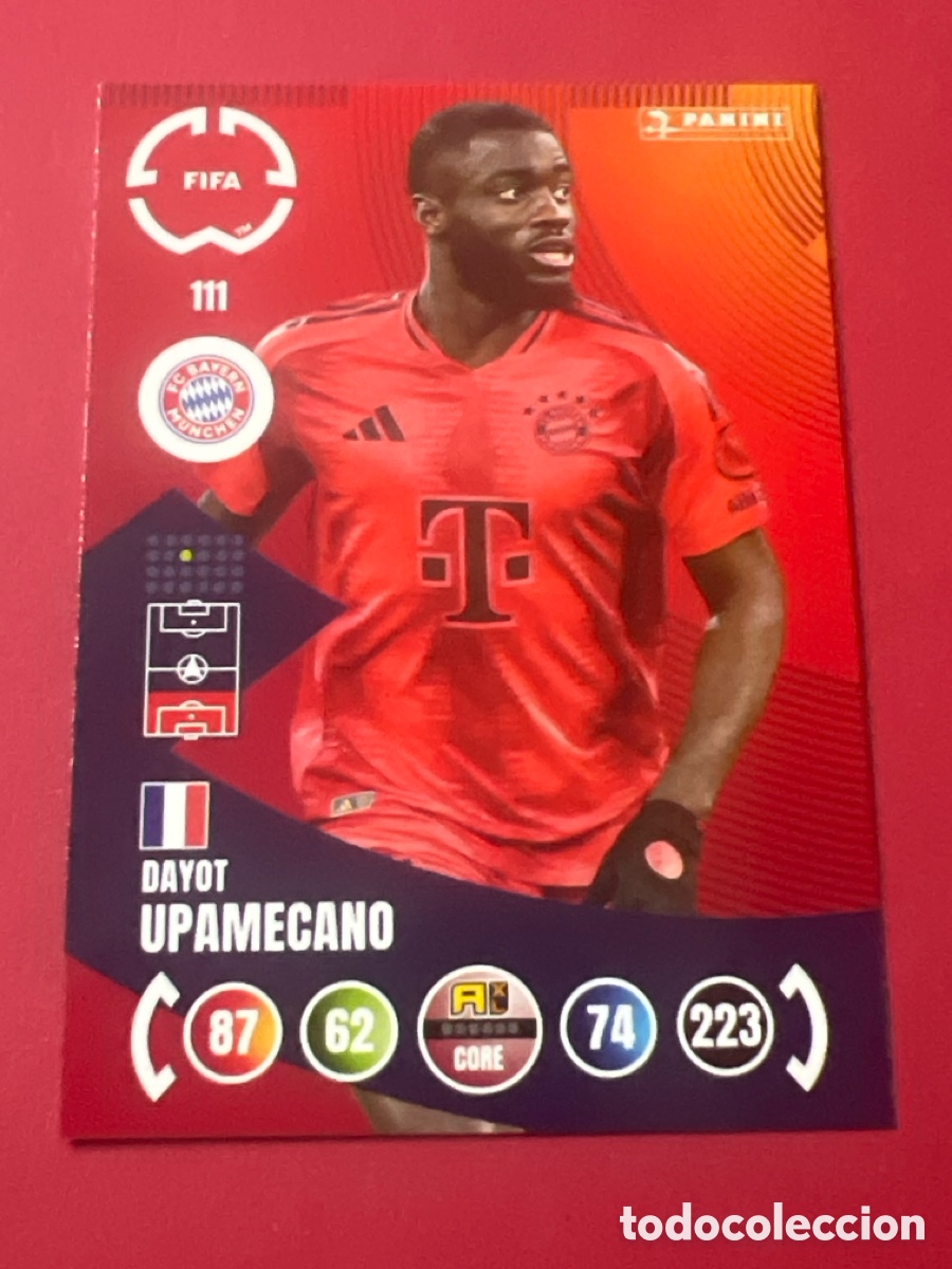 Figurine di Calcio: E547. ADRENALYN XL 2025 - FIFA CLUB WORLD CUP - DAYOT UPAMECANO / BAYERN MUNCHEN 111