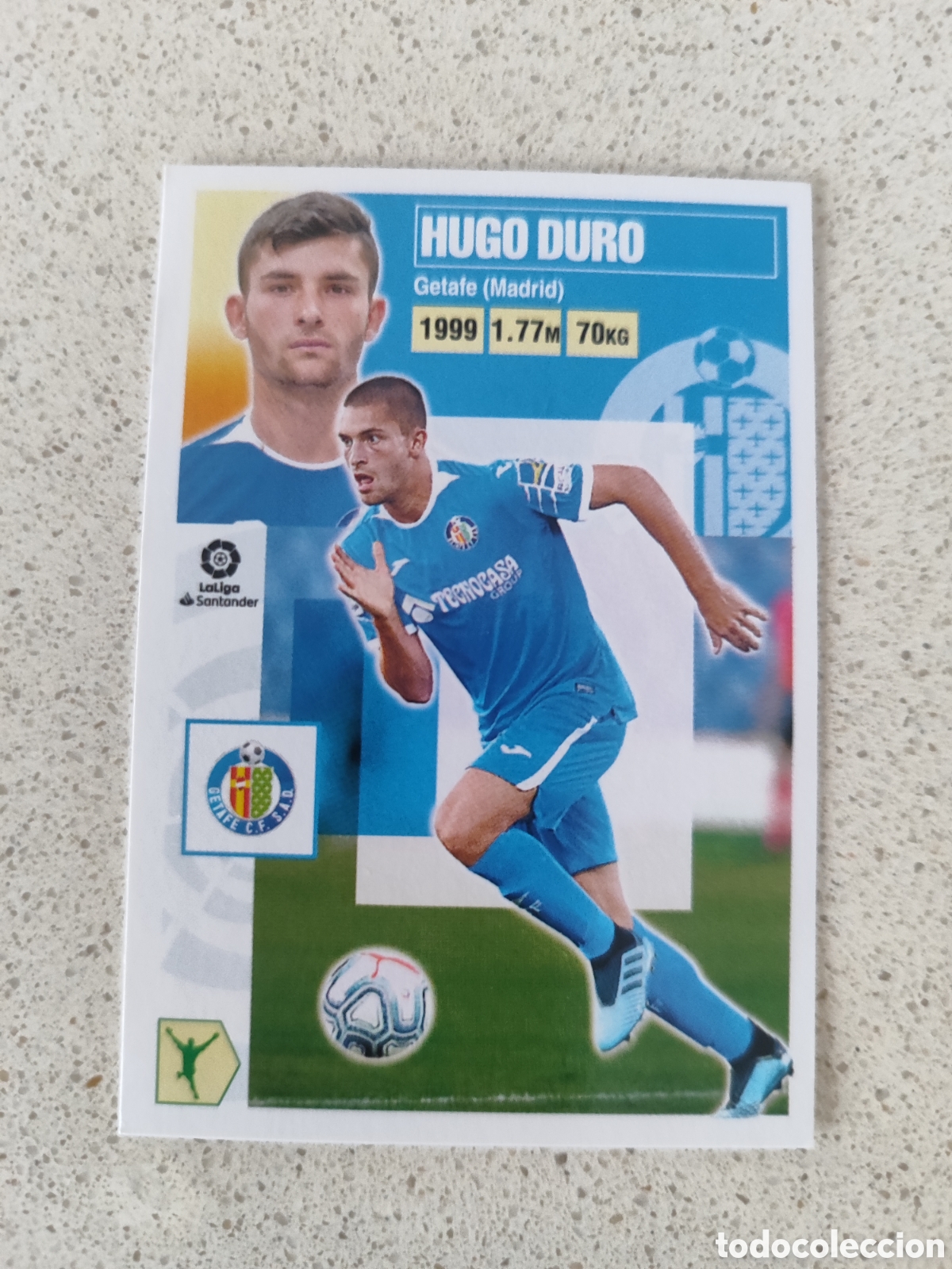 Football Stickers: CROMO HUGO DURO GETAFE N&Uacute;MERO 17B. LIGA ESTE 20/21.