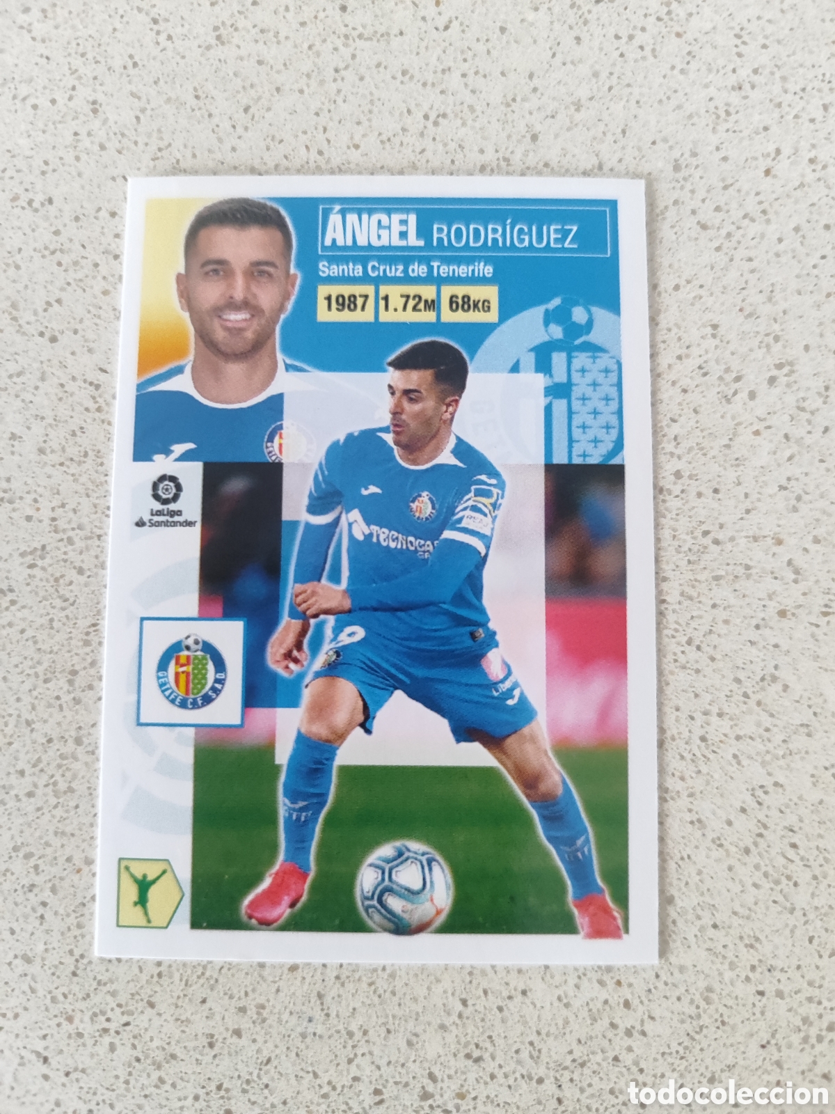 Cartes &agrave; collectionner de Football: CROMO ANGEL GETAFE N&Uacute;MERO 16. LIGA ESTE 20/21.