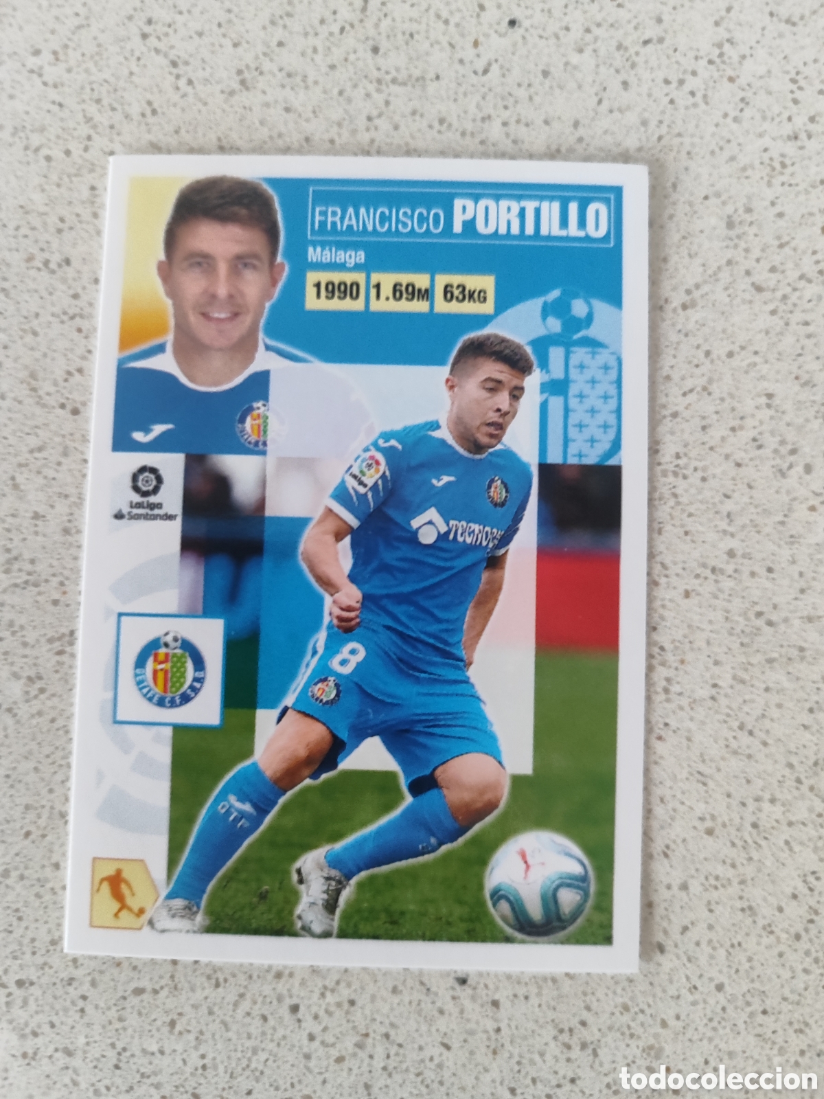 Football Stickers: CROMO PORTILLO GETAFE N&Uacute;MERO 14. LIGA ESTE 20/21.