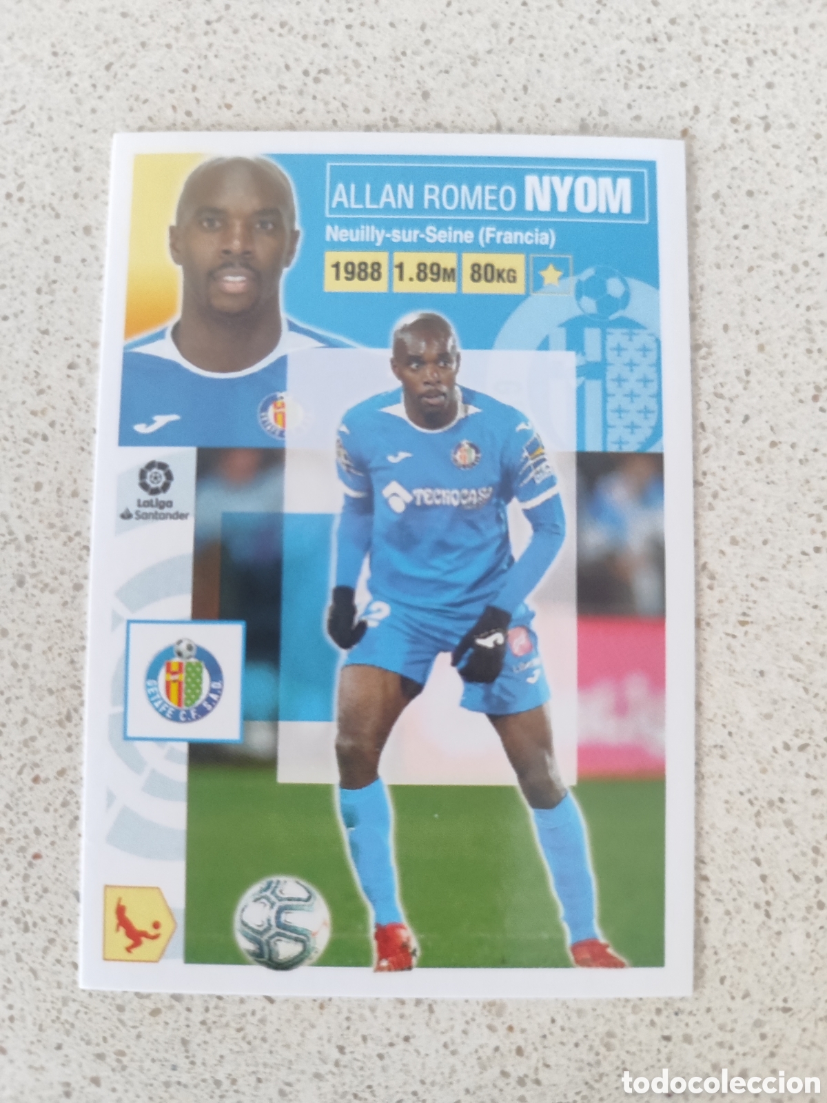 Figurine di Calcio: CROMO NYOM GETAFE N&Uacute;MERO 9. LIGA ESTE 20/21.