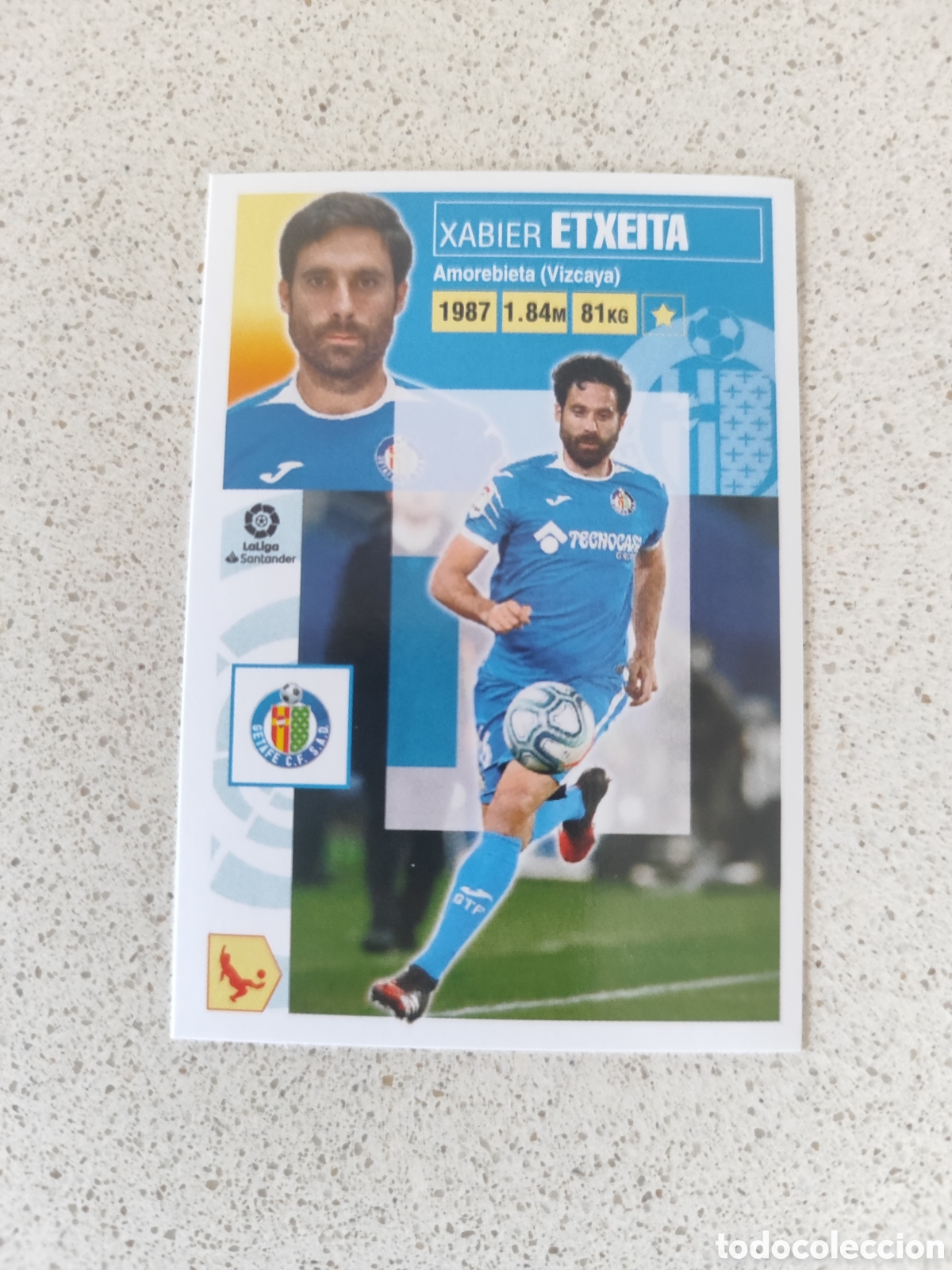 Football Stickers: CROMO ETXEITA GETAFE N&Uacute;MERO 5. LIGA ESTE 20/21.