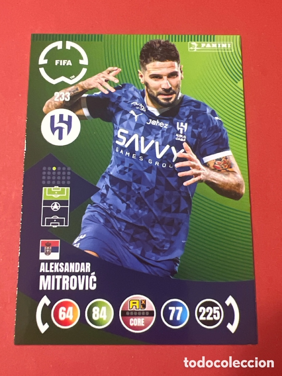 Fu&szlig;ball-Sticker: E565. ALEKSANDAR MITROVIC 233 PANINI FIFA CLUB WORLD CUP 2025 ADRENALYN XL