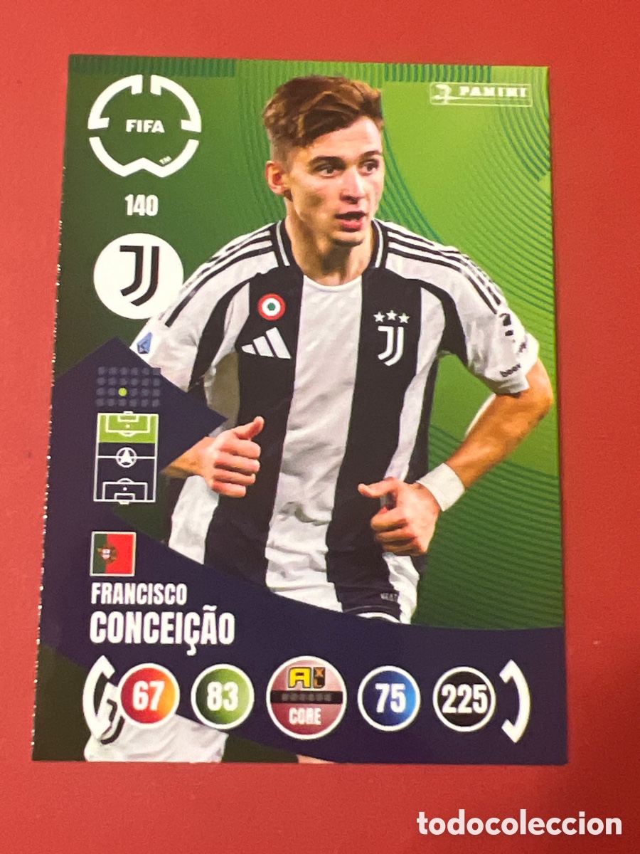 Fu&szlig;ball-Sticker: E590. 140.- CONCEI&Ccedil;AO (JUVENTUS) ADRENALYN XL FIFA CLUB WORLD CUP 2025 (PANINI) MUNDIAL DE CLUBES