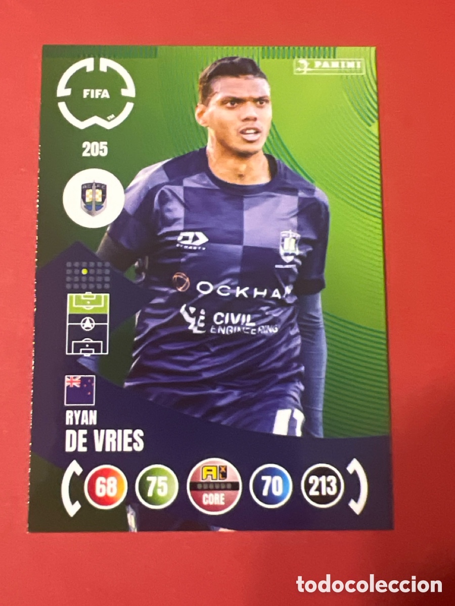 Figurine di Calcio: E602. ADRENALYN XL 2025 - FIFA CLUB WORLD CUP - RYAN DE VRIES / AUCKLAND CITY 205