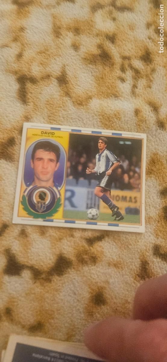 Fu&szlig;ball-Sticker: David h&eacute;rcules este 1996 1997 96 97 sin pegar trading card
