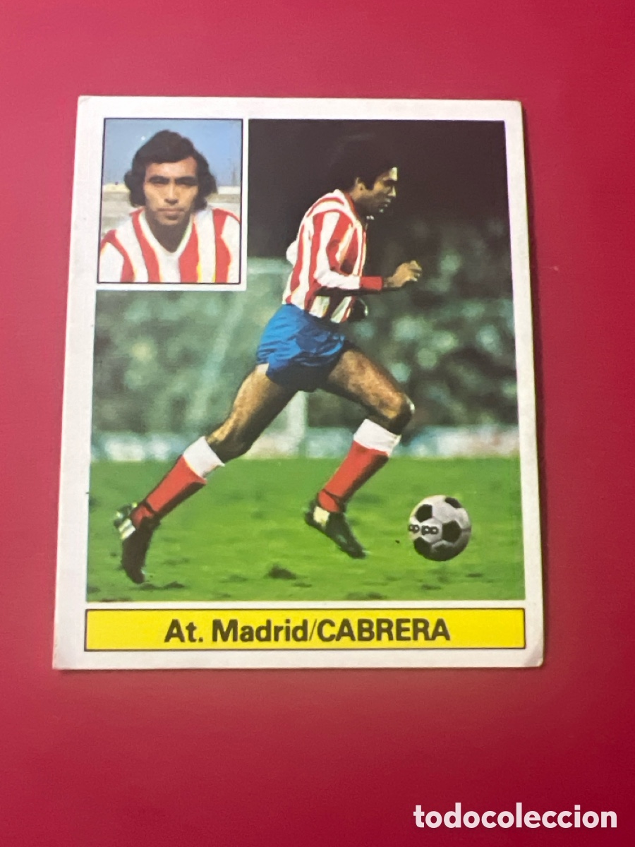 Fu&szlig;ball-Sticker: E612. CABRERA ATLETICO DE MADRID LIGA ESTE 1981/82 81 82 NUNCA PEGADO SIN PEGAR