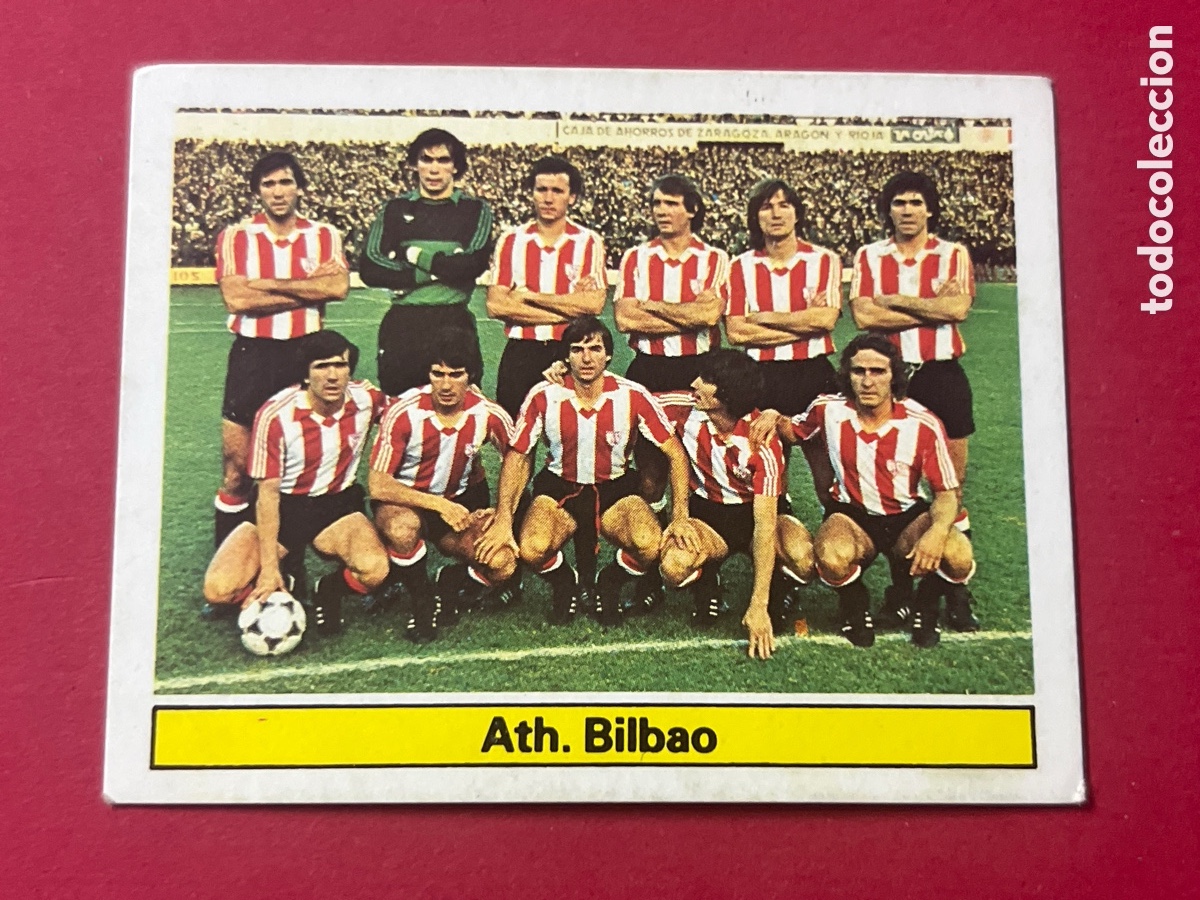 Fu&szlig;ball-Sticker: E632. BILBAO ALINEACION ED ESTE 1981 1982 CROMO FUTBOL LIGA 81 82 SIN PEGAR