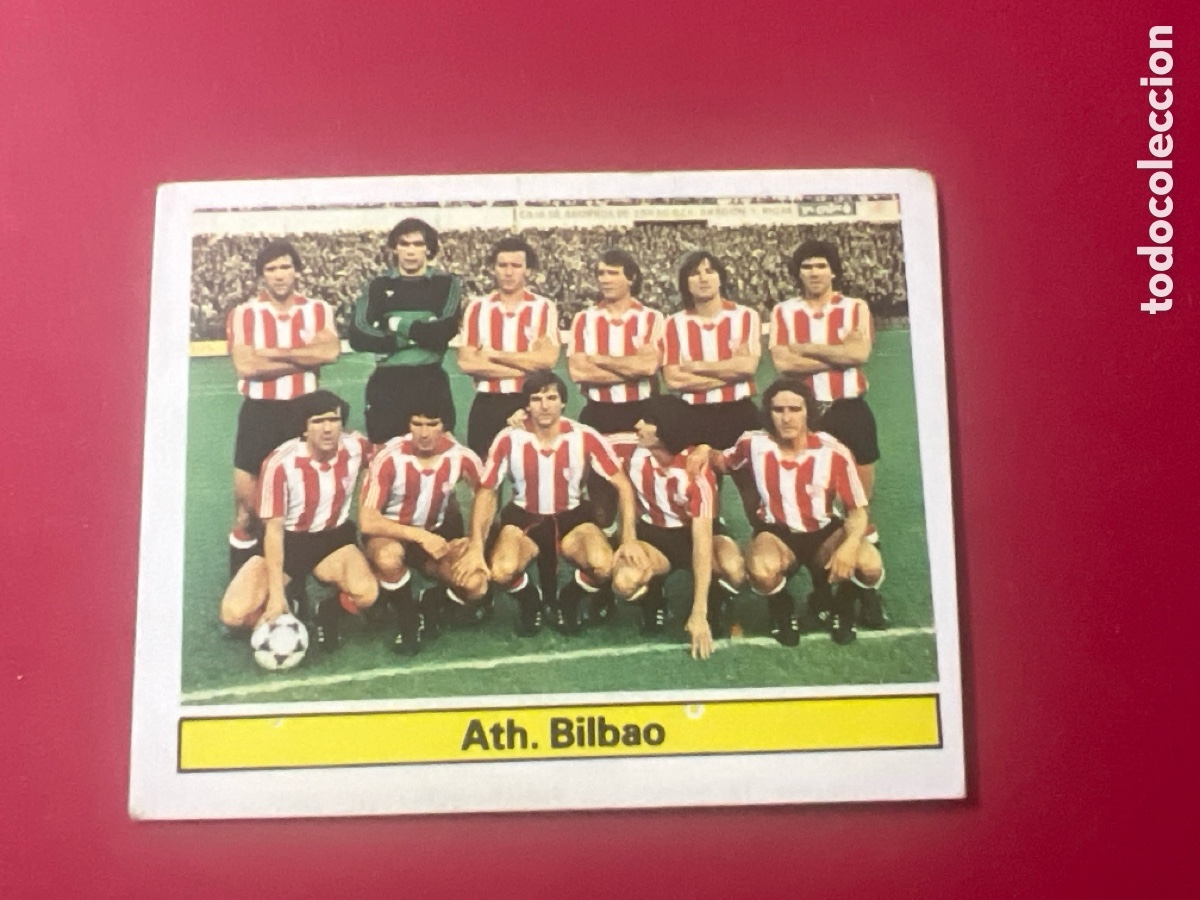 Fu&szlig;ball-Sticker: E633. BILBAO ALINEACION ED ESTE 1981 1982 CROMO FUTBOL LIGA 81 82 SIN PEGAR