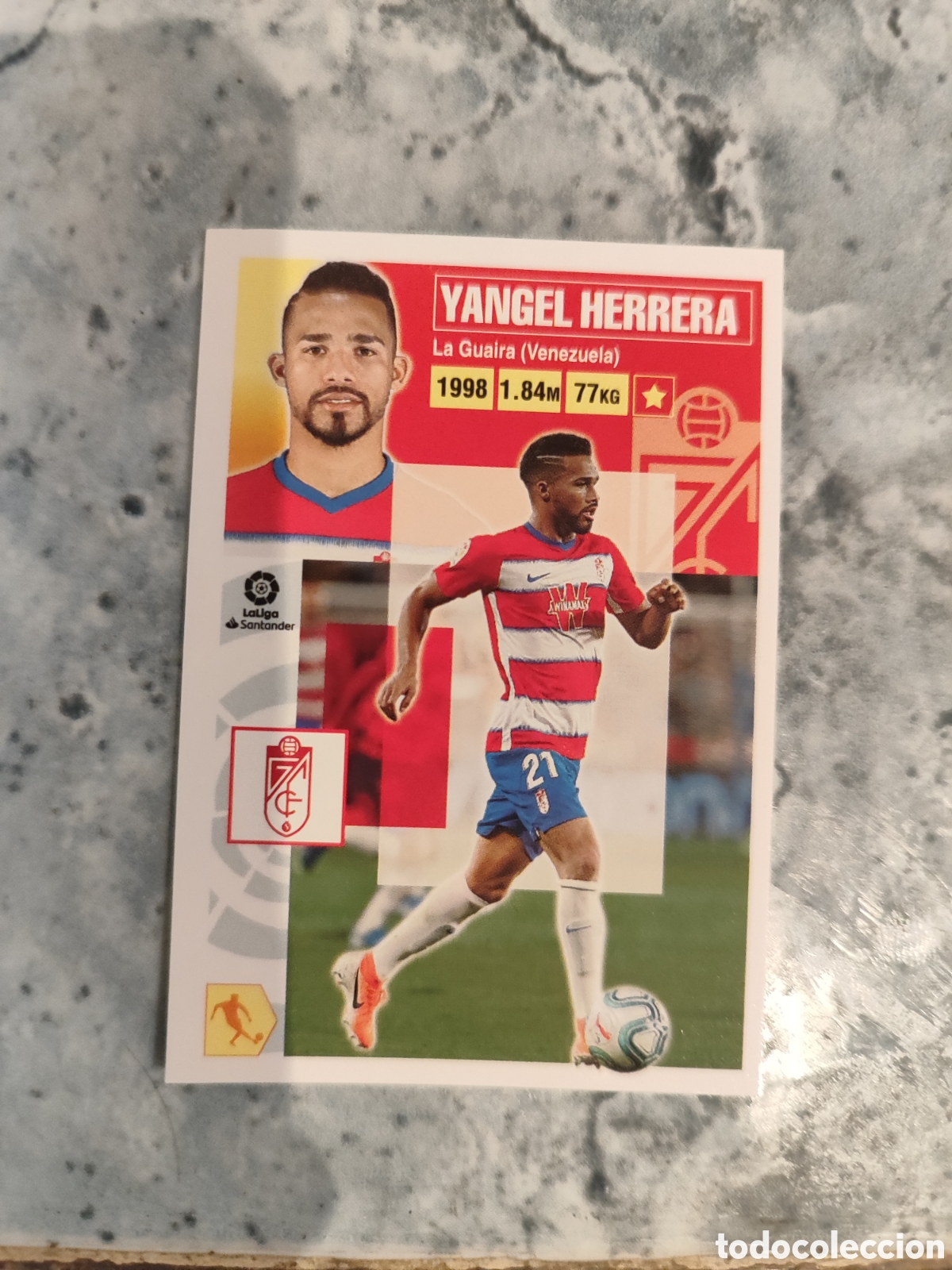 Cromos de f&uacute;tbol: CROMO YANGEL HERRERA GRANADA N&Uacute;MERO 10 BIS COLOCA. LIGA ESTE 20/21. TERCERA EDICI&Oacute;N.