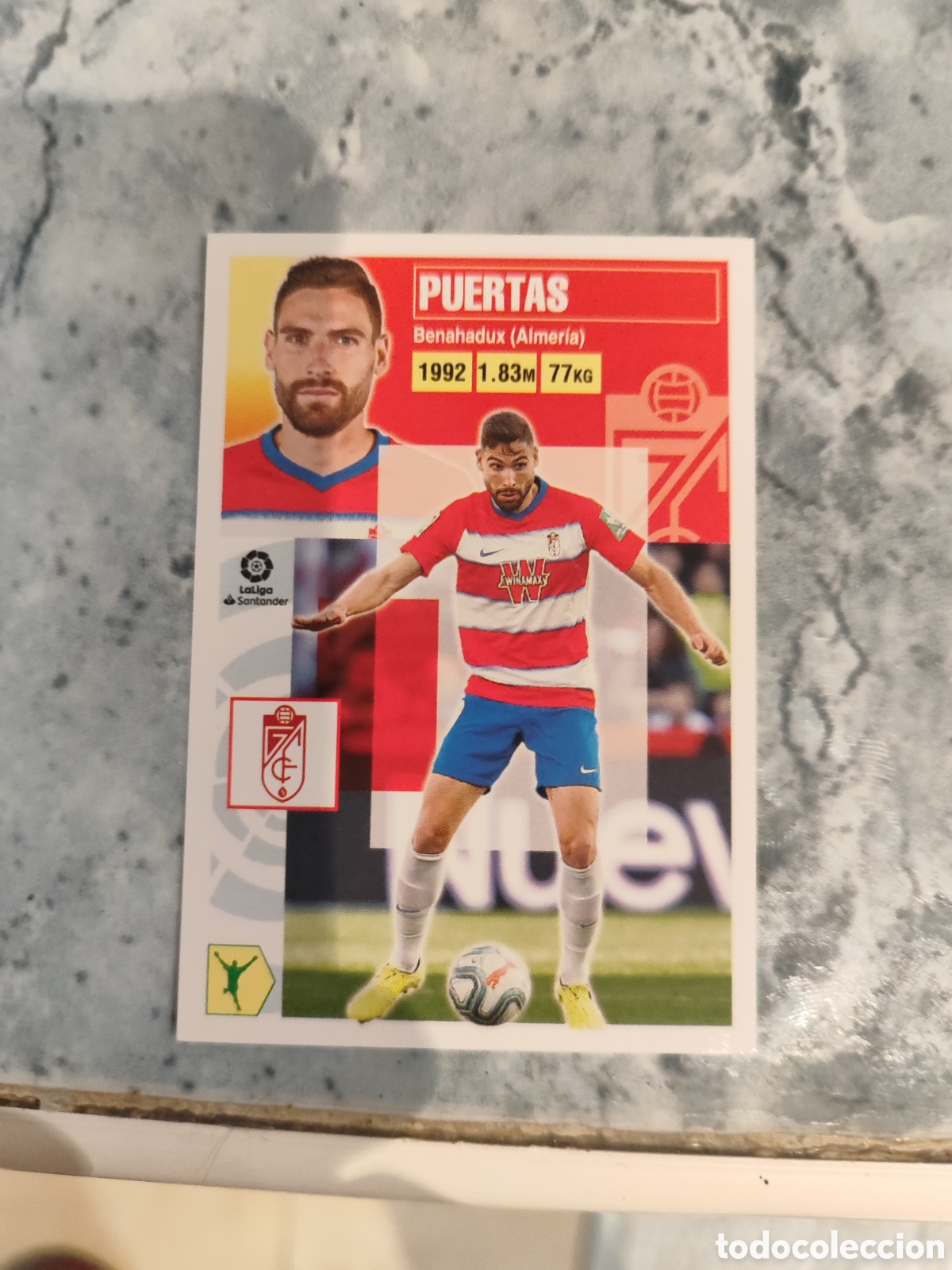 Fu&szlig;ball-Sticker: CROMO SOLDADO GRANADA N&Uacute;MERO 15. LIGA ESTE 20/21.