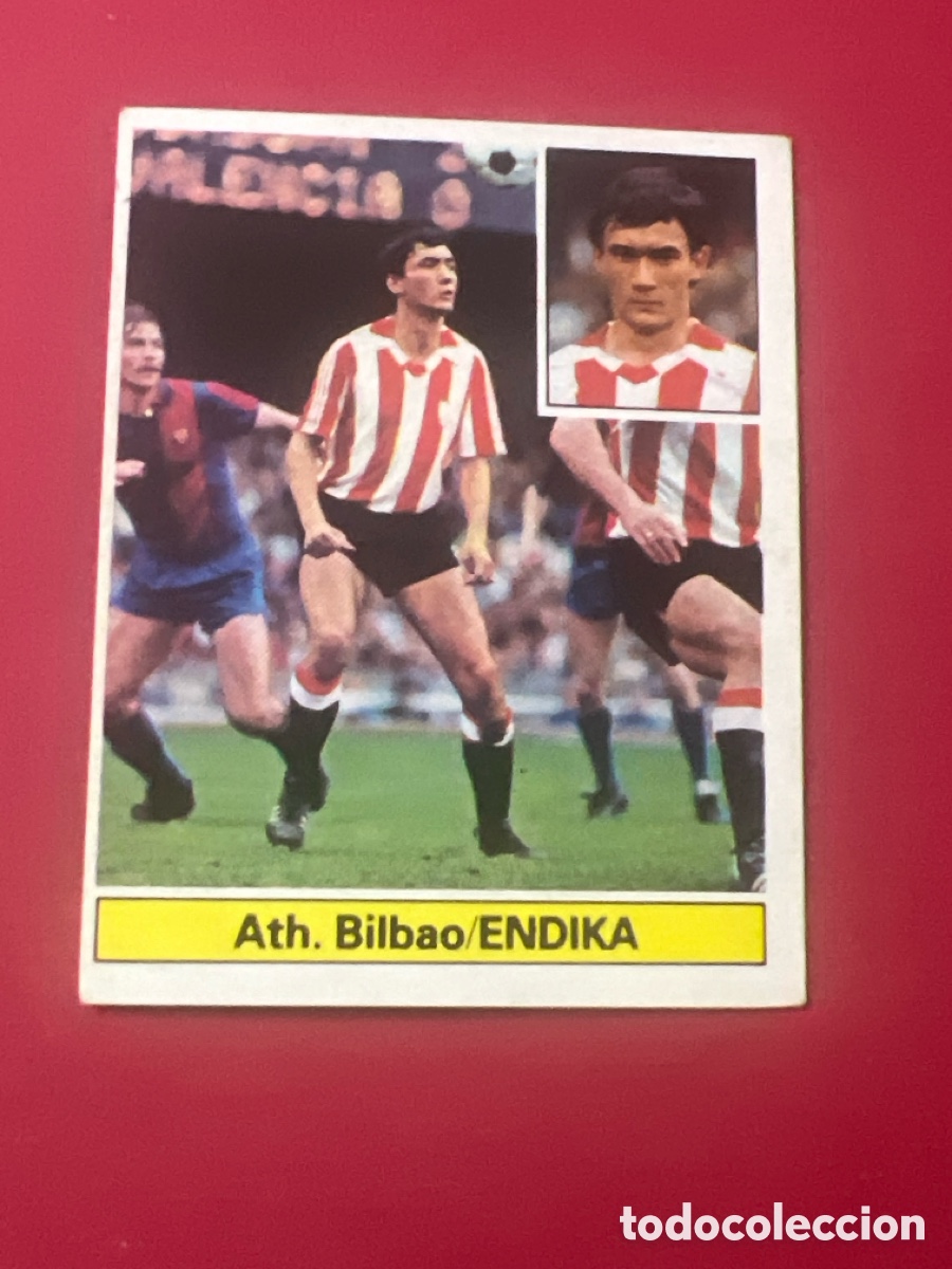 Fu&szlig;ball-Sticker: E645. ENDIKA. ATH. BILBAO. SIN PEGAR. EDICIONES ESTE. LIGA 1981/82. 81/82. 1981/1982