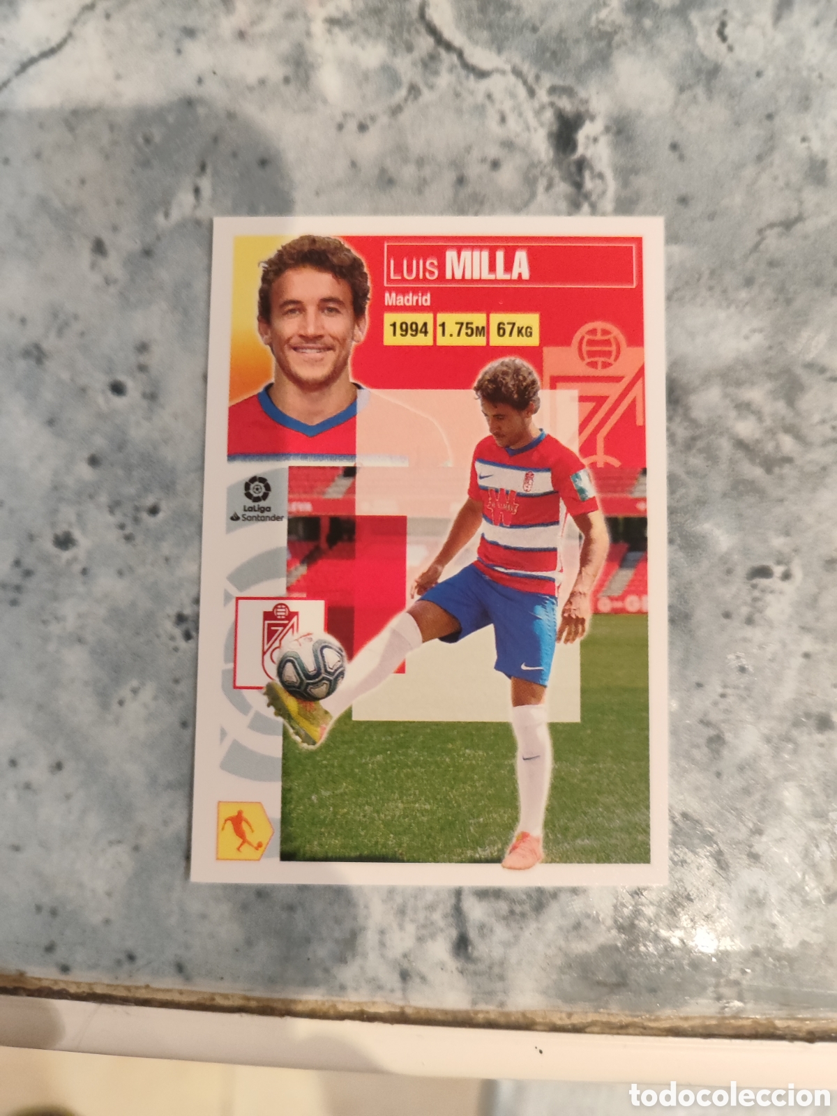 Figurine di Calcio: CROMO MILLA GRANADA N&Uacute;MERO 13. LIGA ESTE 20/21.