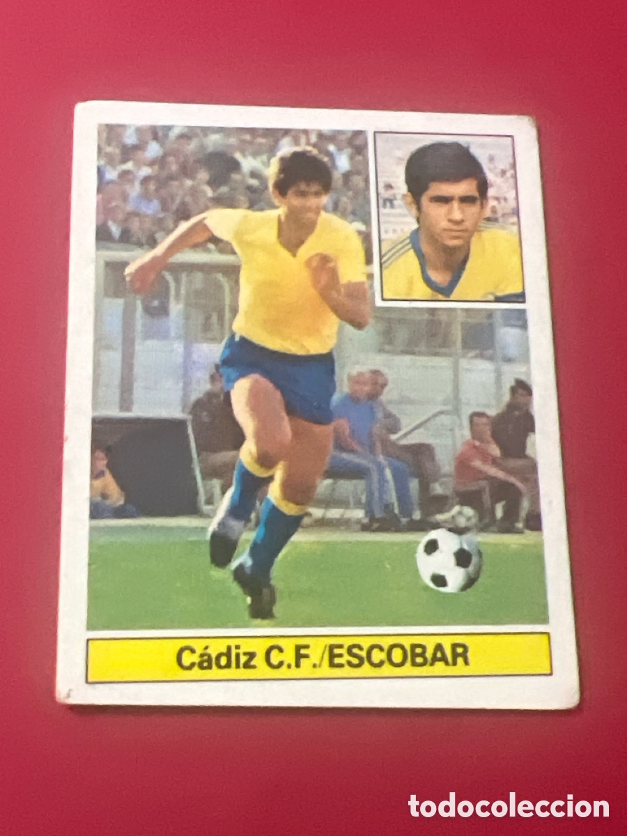 Fu&szlig;ball-Sticker: E661. ESCOBAR CADIZ ESTE 1981 1982 CROMO FUTBOL LIGA 81 82 - SIN PEGAR
