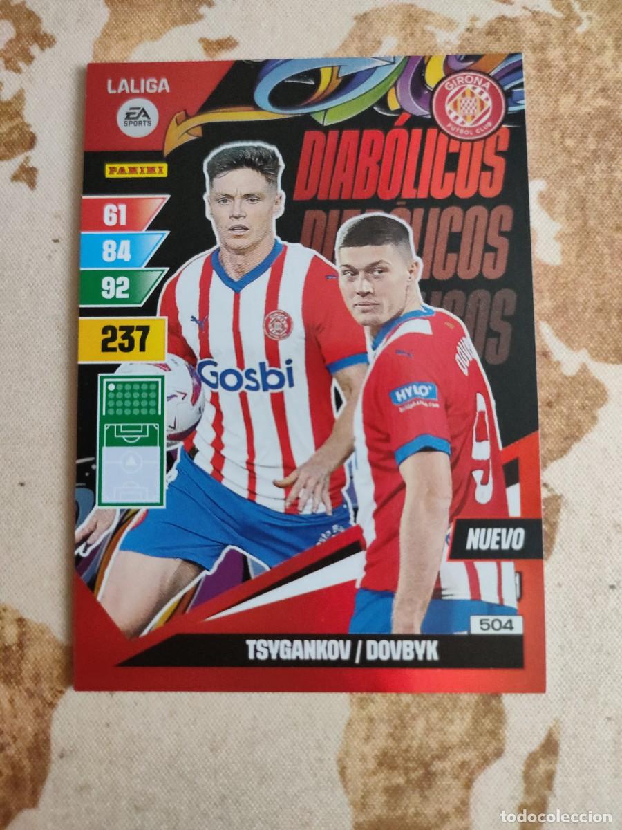 Cromos de F&uacute;tbol: Adrenalyn XL Diab&oacute;licos Nuevo 504 TSYGANKOV / DOVBYK 2023-24 23 24
