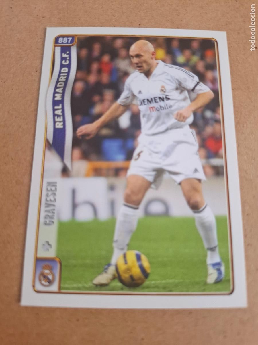 Figurine di Calcio: MUNDICROMO 2004 2005 04 05 - 887 GRAVESEN - REAL MADRID