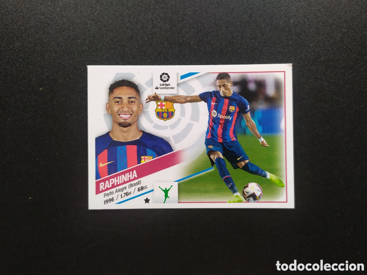 Cromos de f&uacute;tbol: Liga este 2022 2023 22 23 panini Raphinha fichaje n&deg; 17 Barcelona