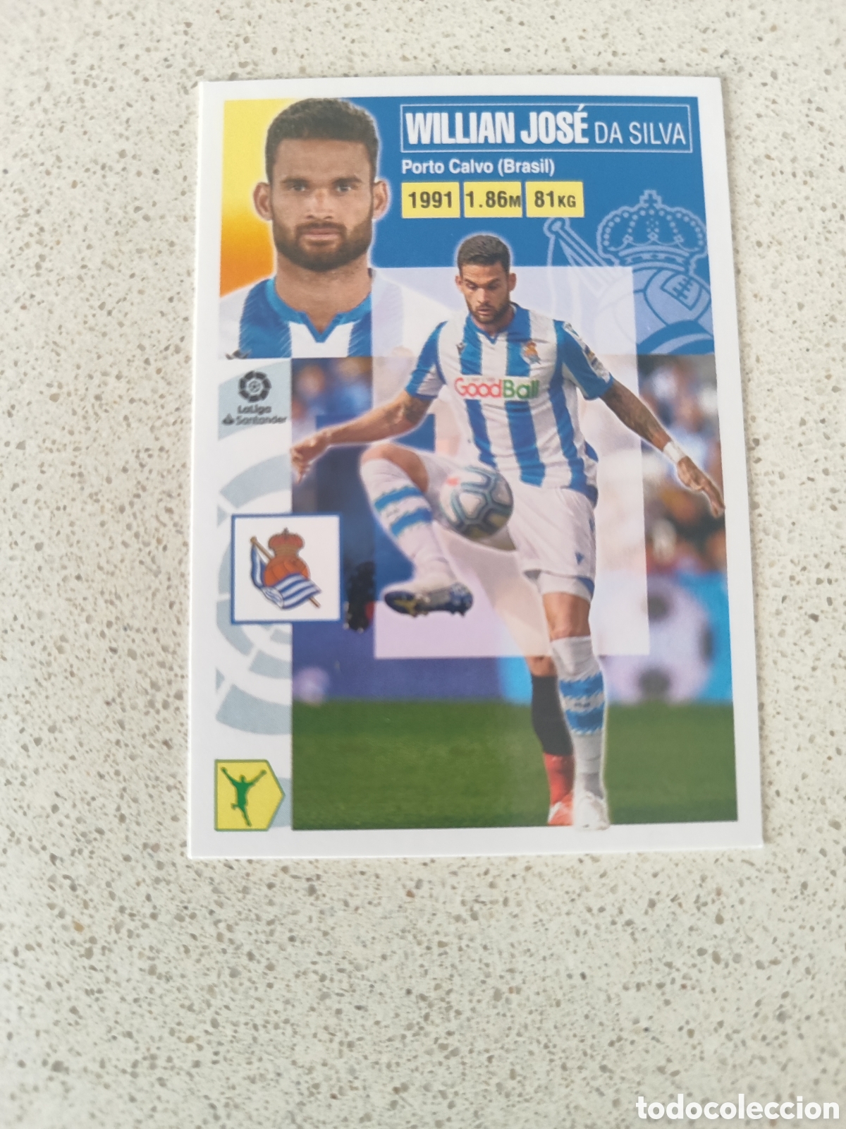 Cartes &agrave; collectionner de Football: CROMO WILLIAN JOS&Eacute; REAL SOCIEDAD N&Uacute;MERO 16 A. LIGA ESTE 20/21.