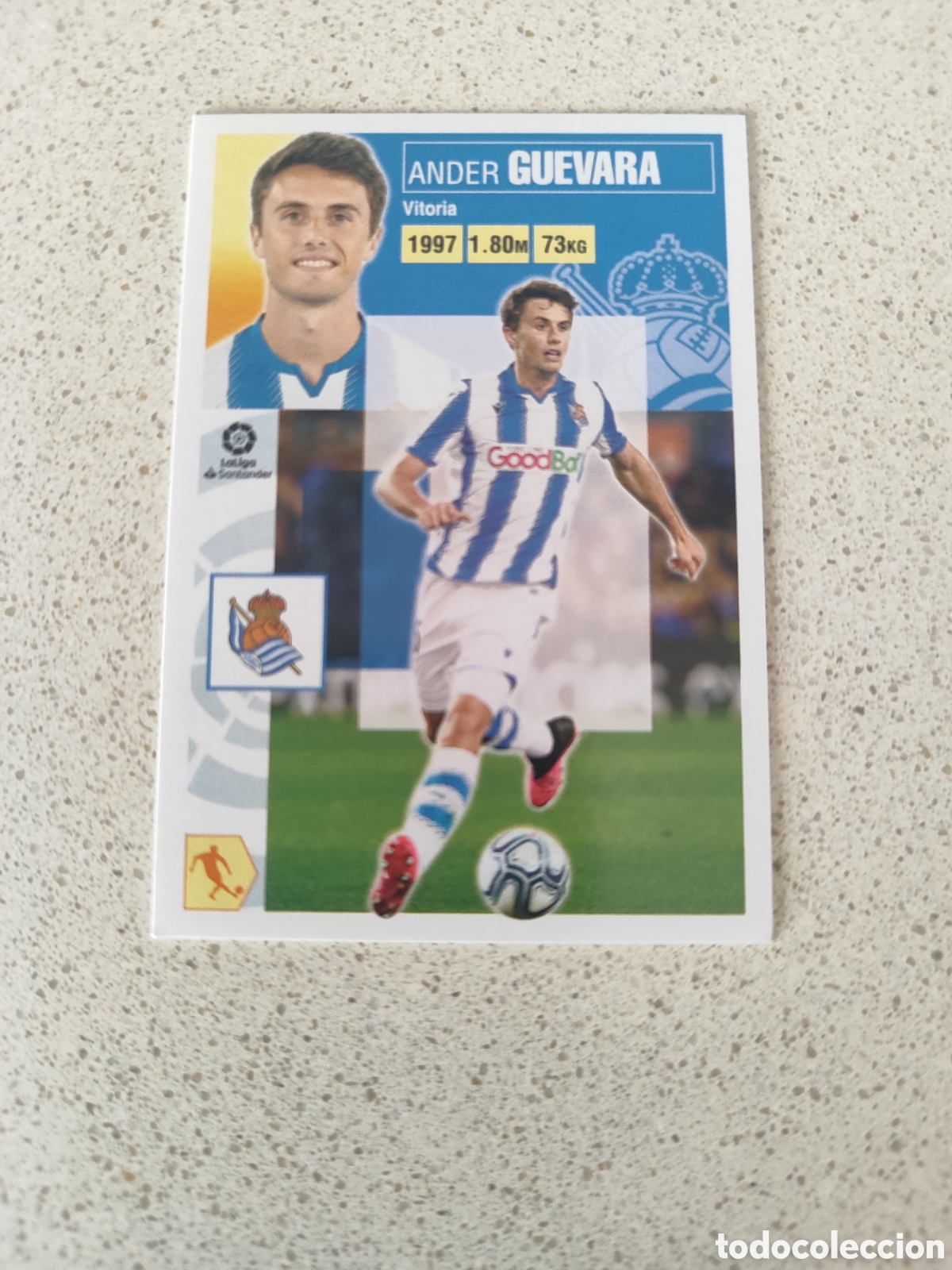 Figurine di Calcio: CROMO GUEVARA REAL SOCIEDAD N&Uacute;MERO 12 A. LIGA ESTE 20/21.