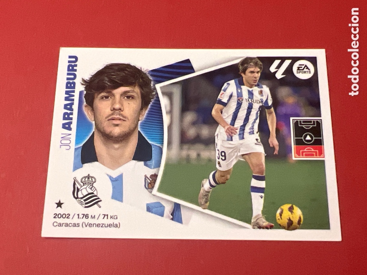 Fu&szlig;ball-Sticker: A700. 10B ARAMBURU REAL SOCIEDAD CROMOS ALBUM EDICIONES LIGA ESTE 2024 2025 24 25