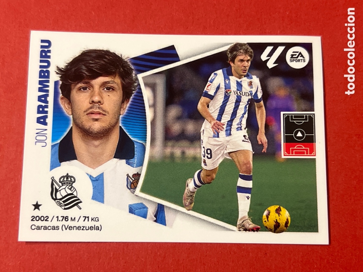 Figurine di Calcio: A180. 10B ARAMBURU REAL SOCIEDAD CROMOS ALBUM EDICIONES LIGA ESTE 2024 2025 24 25
