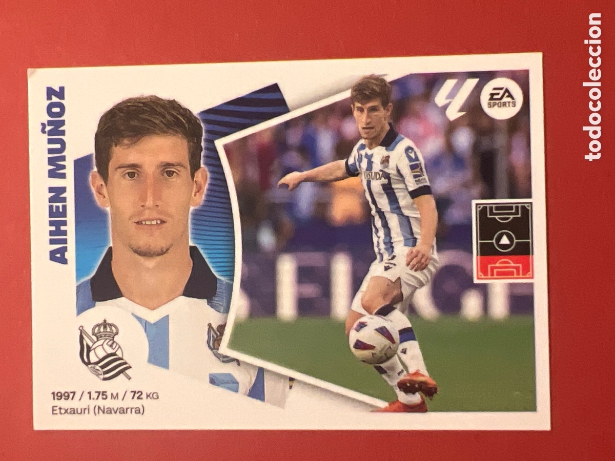 Figurine di Calcio: C7610. 10A AIHEN MU&Ntilde;OZ REAL SOCIEDAD PANINI LIGA HYPERMOTION 2024-25