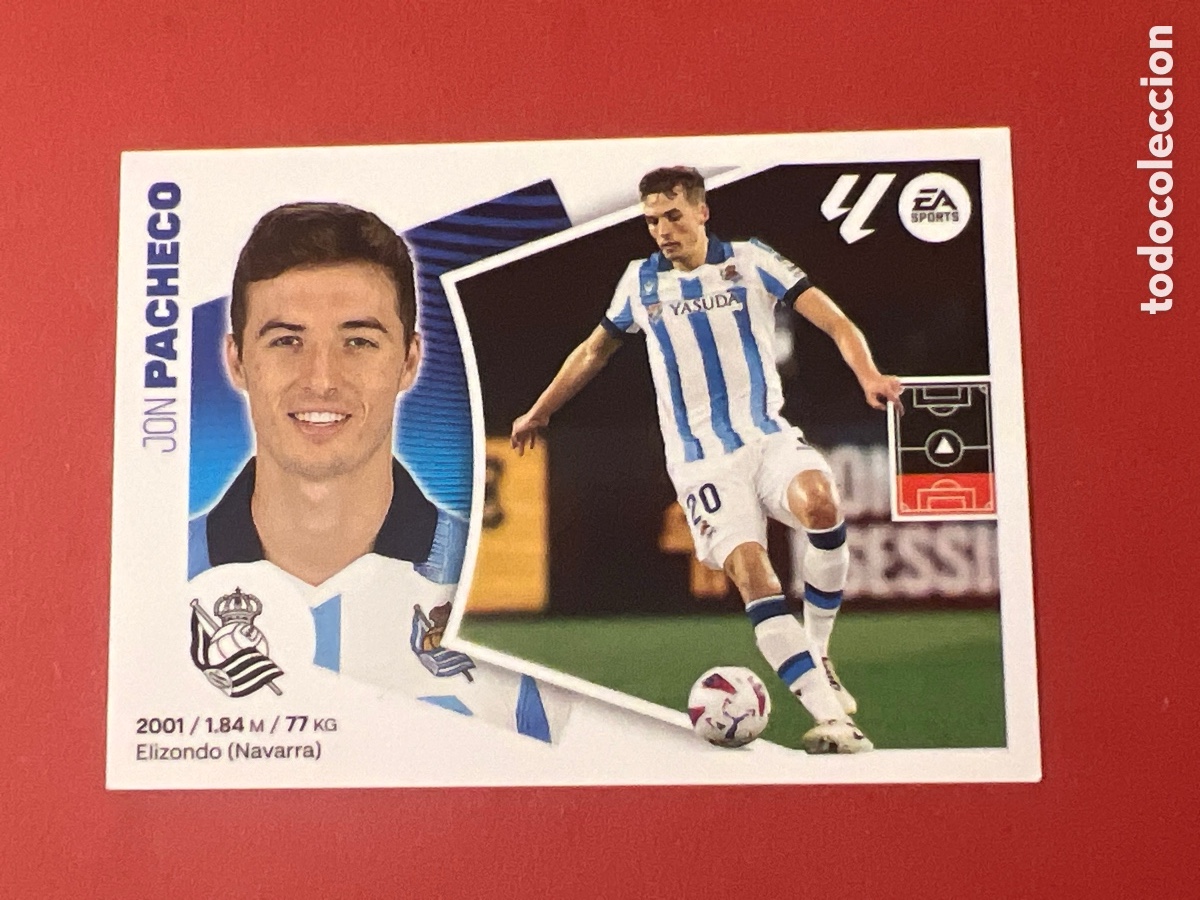 Football Stickers: C7790. Cromo Real Sociedad n&ordm; 9 Jon Pacheco Liga 2024 2025 24 25 este