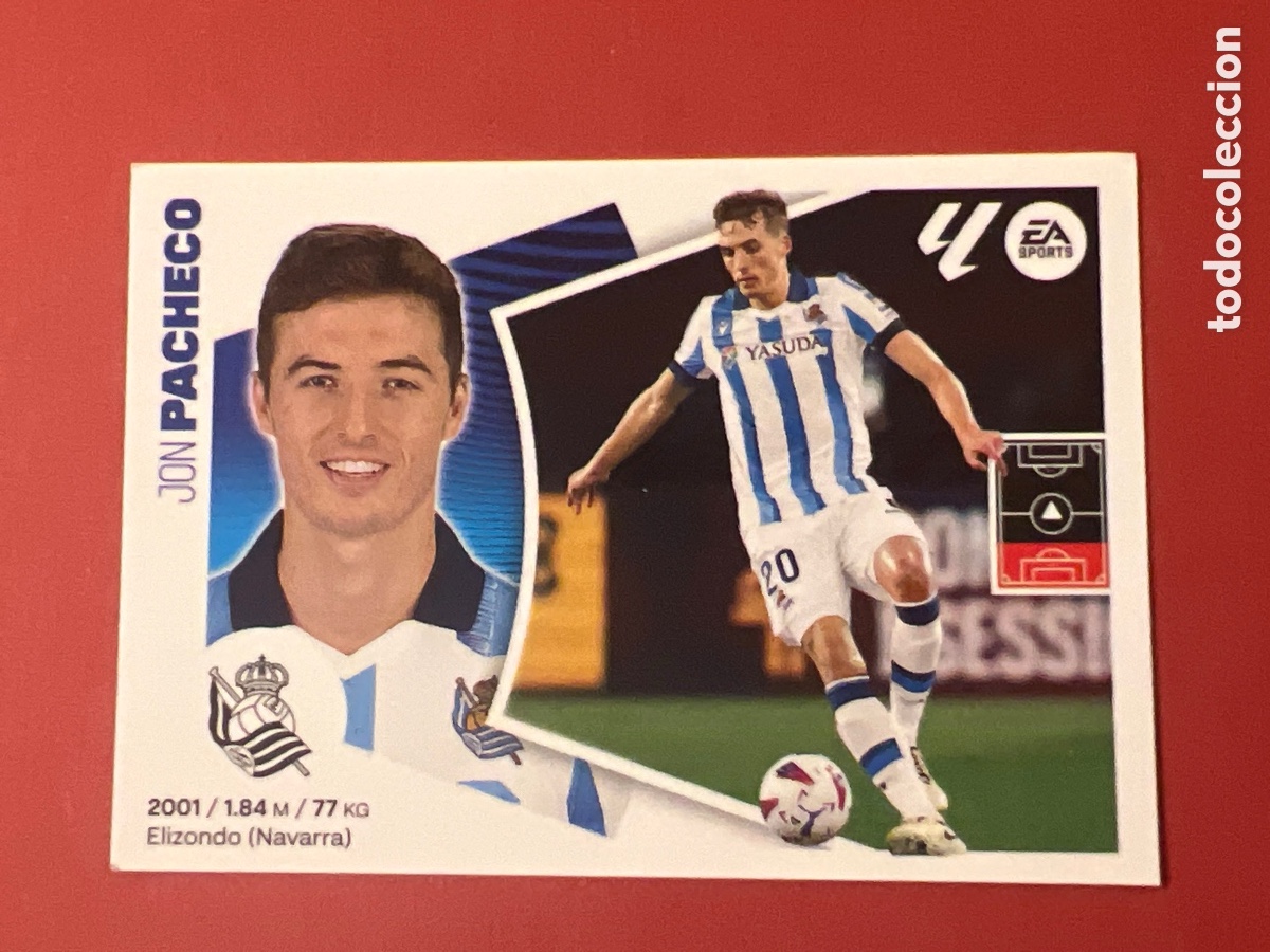 Fu&szlig;ball-Sticker: C7831. Cromo Real Sociedad n&ordm; 9 Jon Pacheco Liga 2024 2025 24 25 este