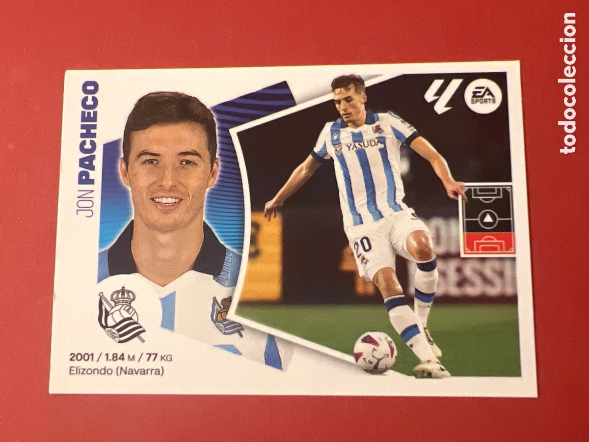 Fu&szlig;ball-Sticker: C7893. Cromo Real Sociedad n&ordm; 9 Jon Pacheco Liga 2024 2025 24 25 este