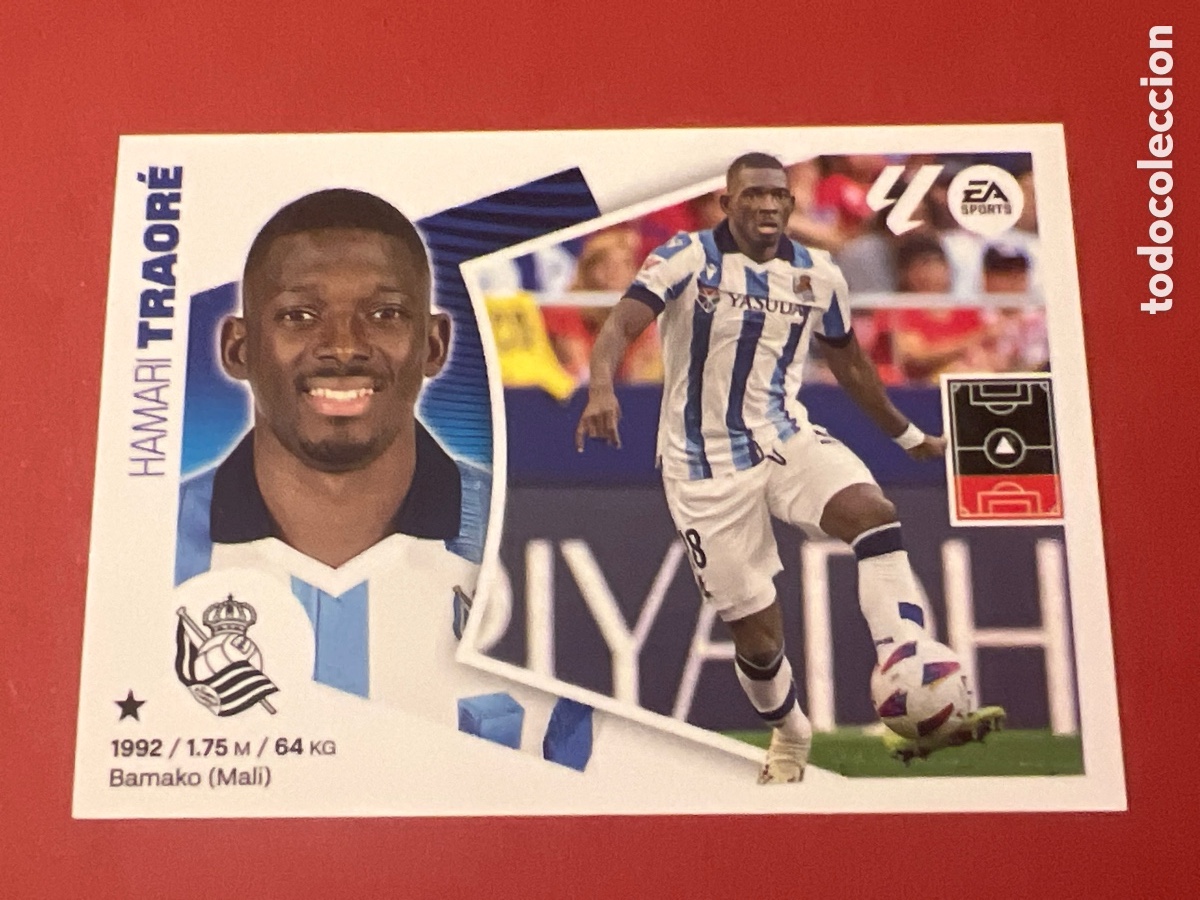 Figurine di Calcio: C5915. N&ordm; 5A TRAORE REAL SOCIEDAD LIGA ESTE 2024 2025 24 25 PANINI