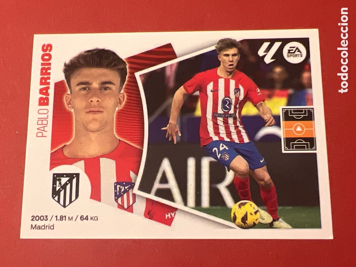 Cromos de Futebol: C1351. LIGA ESTE 2024 2025 24 25 N&ordm; 14 BARRIOS ATL&Eacute;TICO DE MADRID NUEVO SIN PEGAR