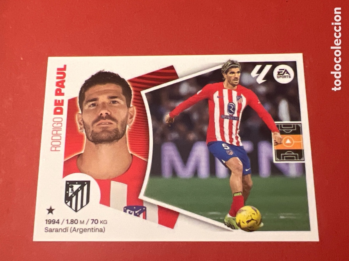Cromos de f&uacute;tbol: C1571. RODRIGO DE PAUL - ATLETICO MADRID N&ordm; 10 LIGA ESTE 2024 2025 - 24 25
