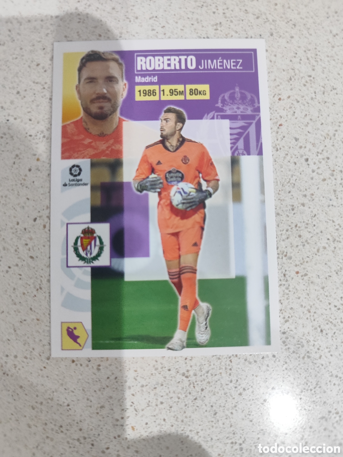 Fu&szlig;ball-Sticker: CROMO ROBERTO VALLADOLID NUMERO 3 BIS COLOCA. LIGA ESTE 20/21. TERCERA EDICI&Oacute;N.