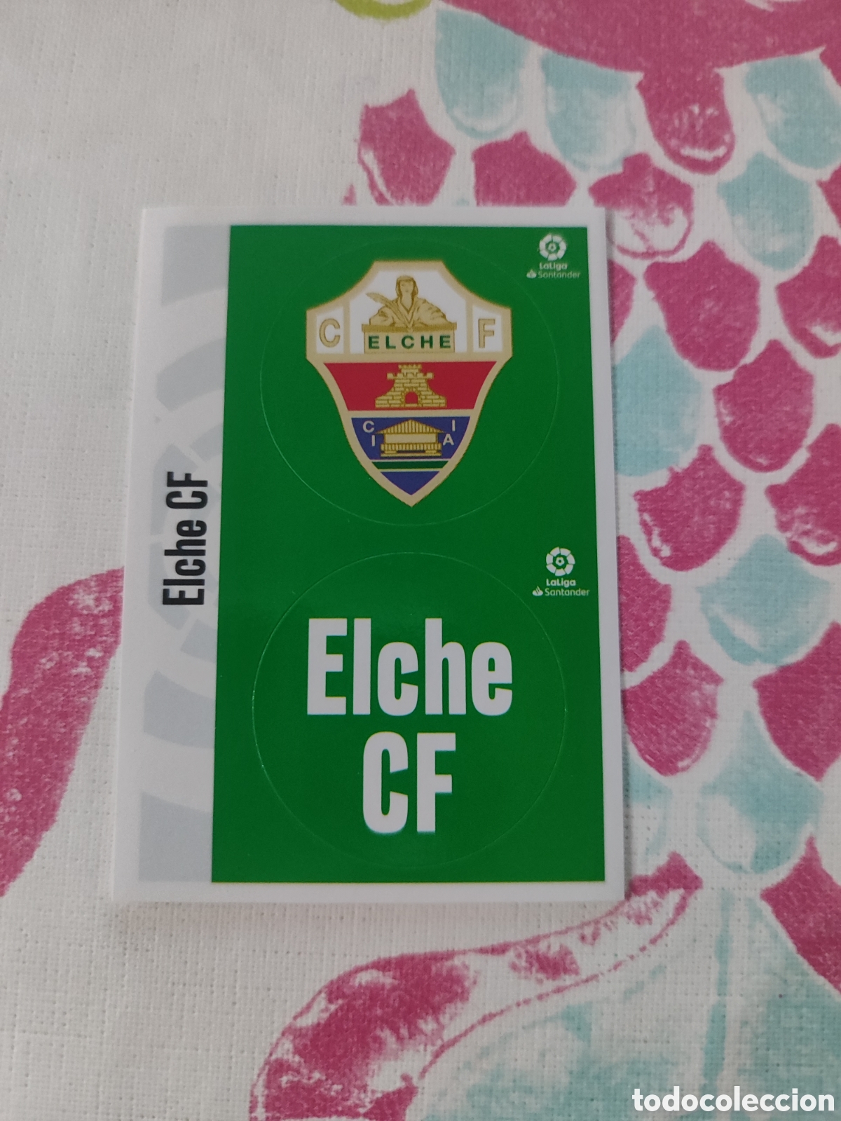 Cartes &agrave; collectionner de Football: CROMO ESCUDOS LIGA SANTANDER ELCHE. LIGA ESTE 20/21. SEGUNDA EDICI&Oacute;N.