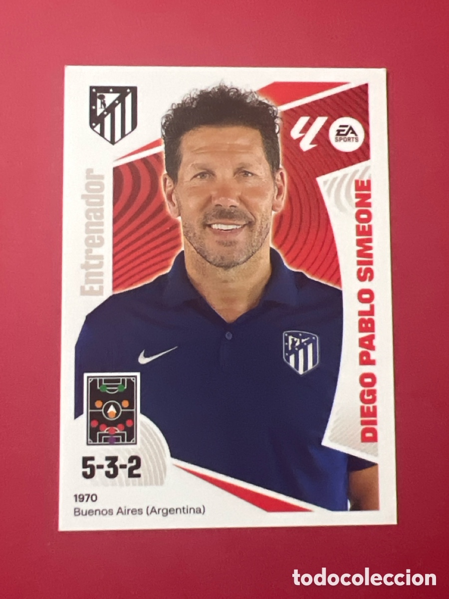 Figurine di Calcio: E676. ENTRENADOR DIEGO PABLO SIMEONE - ATLETICO DE MADRID N&ordm; 2 LIGA ESTE 2024 2025 - 24 25