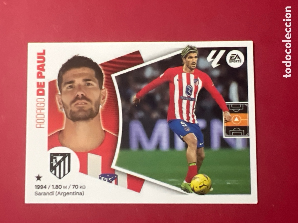 Figurine di Calcio: E720. RODRIGO DE PAUL - ATLETICO MADRID N&ordm; 10 LIGA ESTE 2024 2025 - 24 25