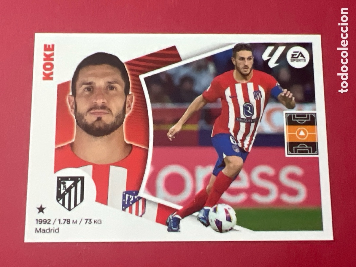 Figurine di Calcio: E737. KOKE - ATLETICO MADRID N&ordm; 11 LIGA ESTE 2024 2025 - 24 25