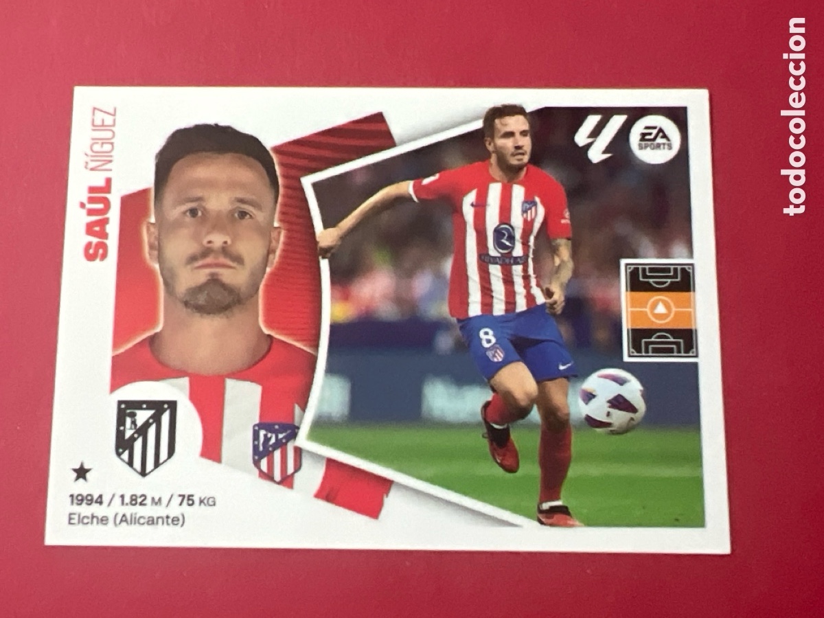 Figurine di Calcio: E745. 12B SAUL ATLETICO MADRID LIGA EA SPORTS ESTE 2024 2025 24 25 PANINI